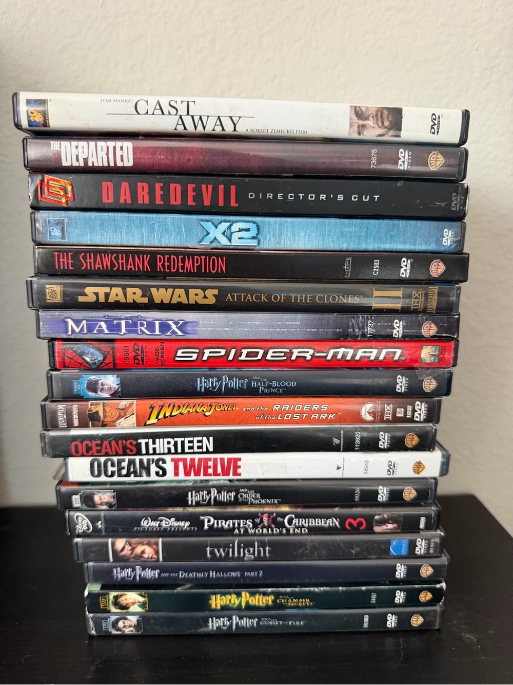 Assorted Movies DVDs (Twilight, Matrix, Harry Potter, Pirates, and more)